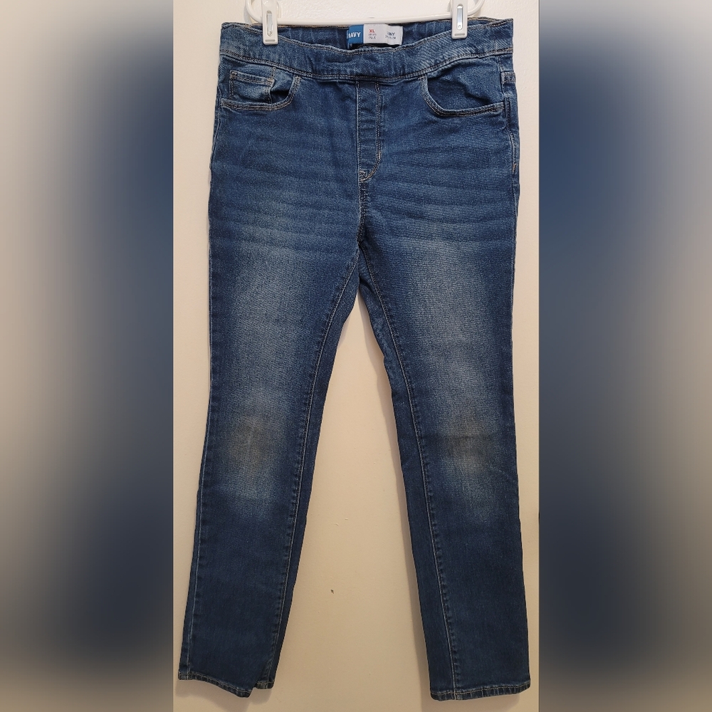 Old Navy Girls 14-16 Plus Jeans Skinny Blue Denim Dark Wash